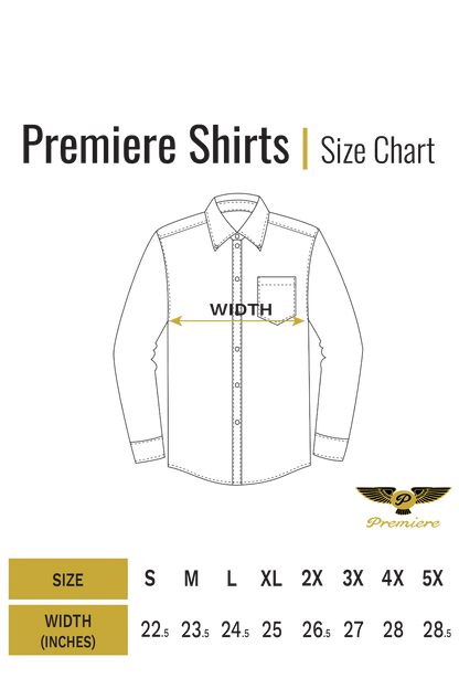 Men PREMIERE Long Sleeve Button Down Dress Shirt Silky Black Gold Paisley Design